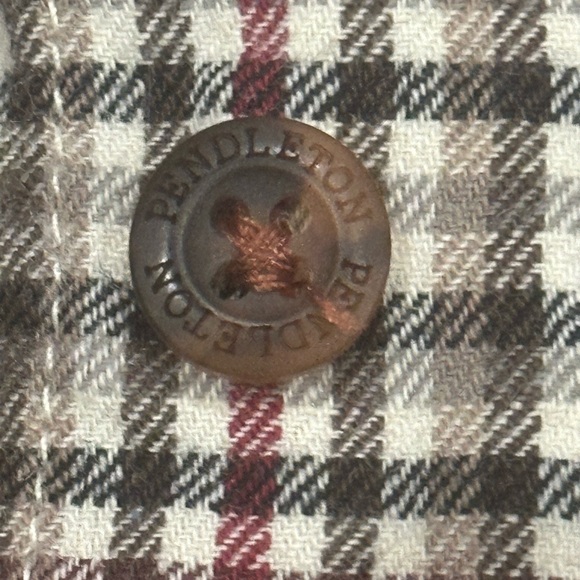 Pendleton Men's Shirt - Pima cotton/ Merino wool- Black, White, Rust-like new! - Picture 4 of 4